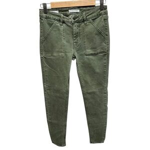 Vigoss women’s Marley mid rise skinny jeans olive green size 26